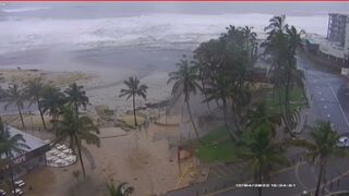 Watch Margate beach destroyed by KZN flood rains