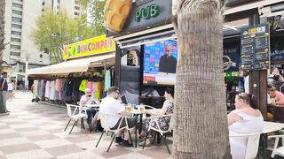 BENIDORM ????????FROM THE RED LION TO LEVANTE BEACH APRIL 2022 Costa Blanca SPAIN Walking Tour 4K