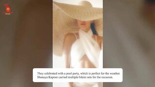 Shanaya Kapoor puts up a sizzling fashion show in pretty bikinis at a friend's 25th birthday bash