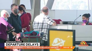 Major travel CHAOS at Australian airports | 7NEWS