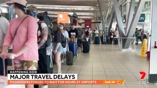 Major travel CHAOS at Australian airports | 7NEWS