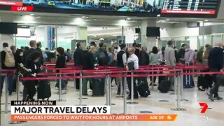 Major travel CHAOS at Australian airports | 7NEWS