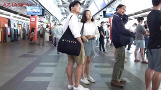 Bangkok life - Rush hour in public transport - Thailand travel vlog 11b