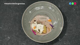 Tomás Fonzi hizo un postre en honor a su mamá, papá y su hija Violeta - Masterchef Argentina