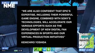 Sony invests £767million in Epic Games to help build the metaverse