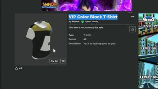 [FREE ITEM] HOW TO GET VIP COLOR BLOCK T-SHIRT IN ROBLOX - QR Code Included!