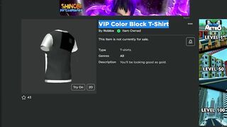 [FREE ITEM] HOW TO GET VIP COLOR BLOCK T-SHIRT IN ROBLOX - QR Code Included!