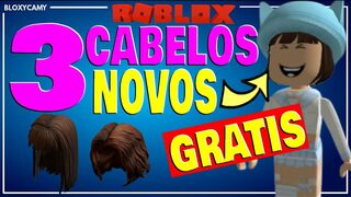 ????GRÁTIS! COMO PEGAR **3 NOVOS CABELOS** EM CAMADAS GRÁTIS NO ROBLOX. (ROUPAS 3D ROBLOX)