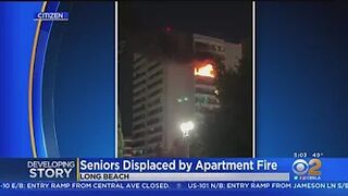 Three-alarm fire breaks out on 14th floor of Long Beach high-rise