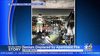 Three-alarm fire breaks out on 14th floor of Long Beach high-rise