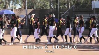 High School Softball: Millikan vs. Long Beach Poly