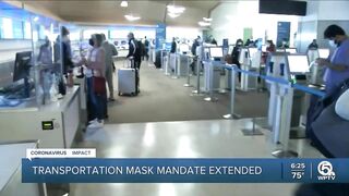 Travel mask requirement to be extended for 2 weeks