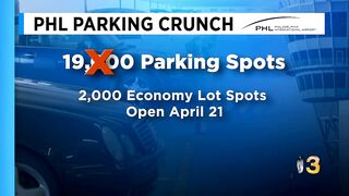 Pent-up Demand For Travel Leads To Parking Nightmare At Philadelphia International Airport