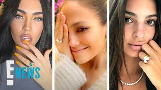 Most UNIQUE Celebrity Engagement Rings: J.Lo, Megan Fox & More | E! News