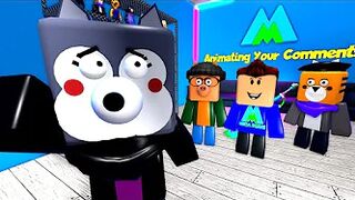 WILLOW Gets BLOCKED in ROBLOX! Animating Your Comments in MegaSquadMo Roblox Scary Escape Obby