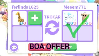 ????10 OFFERS POR GIRAFA FR!???? Adopt Me - Roblox.