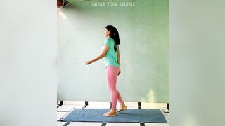 STANDING YOGA ASNAS FOR BEGINNERS | Yoga Girl | INDIAN YOGA STUDIO