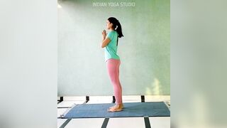 STANDING YOGA ASNAS FOR BEGINNERS | Yoga Girl | INDIAN YOGA STUDIO