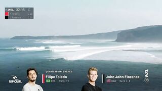 ALL THE EXCELLENT WAVES - MEN'S QUARTERFINALS! Rip Curl Pro Bells Beach