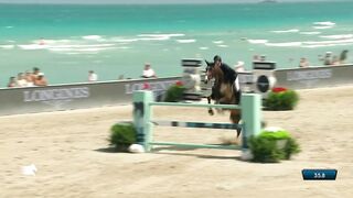 Ben Maher and Ginger Blue's winning round on Miami Beach | CSI5* 1.45m