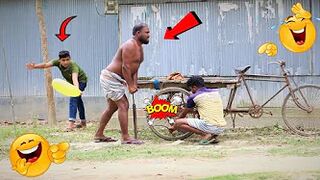 Best tyre punture Prank 2022  Best Funny Video For Laughing!! by bidik  prank