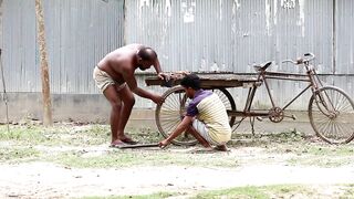 Best tyre punture Prank 2022  Best Funny Video For Laughing!! by bidik  prank