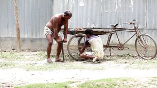 Best tyre punture Prank 2022  Best Funny Video For Laughing!! by bidik  prank