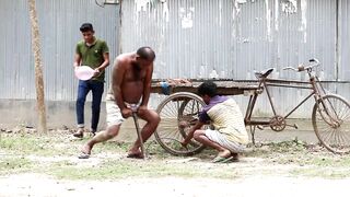 Best tyre punture Prank 2022  Best Funny Video For Laughing!! by bidik  prank