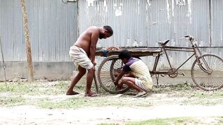 Best tyre punture Prank 2022  Best Funny Video For Laughing!! by bidik  prank