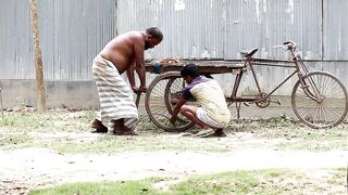 Best tyre punture Prank 2022  Best Funny Video For Laughing!! by bidik  prank