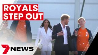 Rare Prince Harry and Meghan Markle public appearance at Invictus Games | 7NEWS