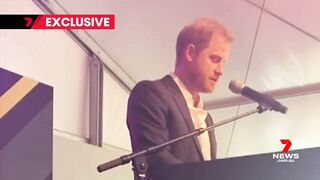 Rare Prince Harry and Meghan Markle public appearance at Invictus Games | 7NEWS