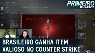 SBT Games: youtuber brasileiro ganha item milionário no Counter Strike | Primeiro Impacto (15/04/22)