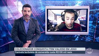 SBT Games: youtuber brasileiro ganha item milionário no Counter Strike | Primeiro Impacto (15/04/22)