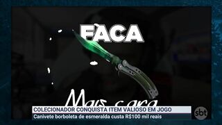 SBT Games: youtuber brasileiro ganha item milionário no Counter Strike | Primeiro Impacto (15/04/22)