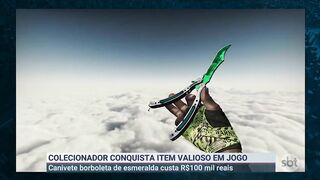 SBT Games: youtuber brasileiro ganha item milionário no Counter Strike | Primeiro Impacto (15/04/22)