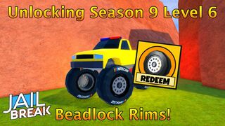 Unlocking Season 9 Level 6 Beadlock Rims in Roblox Jailbreak