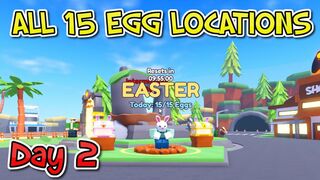 *day 2* ALL 15 EGG LOCATIONS IN YOUTUBER LIFE  | Roblox