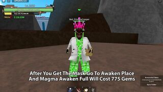 King Legacy How To Awaken Magma Fruit In Roblox