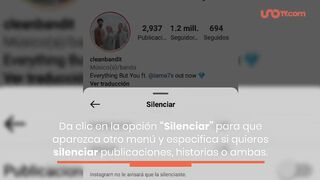 ¿Cómo silenciar publicaciones o historias de una persona sin bloquearla en Instagram?