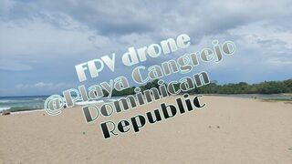 FPV drone @Playa Cangrejo Dominican Republic #fpvdrone #travel #puertoplata