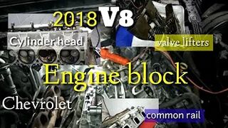 V8 engine Chevrolet Tahoe 2018 model remove cylinder head pull out valve lifters