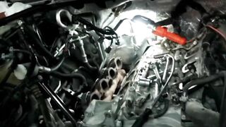 V8 engine Chevrolet Tahoe 2018 model remove cylinder head pull out valve lifters