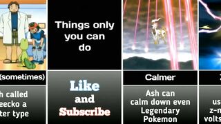 Things only Ash can do || Ash's specialities || Pokemon anime