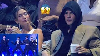 OMG Justin Bieber Attends BTS PTD Vegas Concert w/ wife Hailey REACTS to BTS Performance Comeback