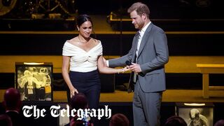 Prince Harry and Meghan Markle welcome celebratory crowd to Invictus Games in The Hague