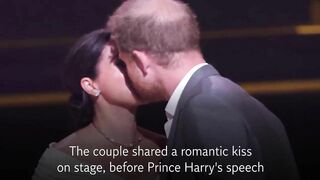 Harry and Meghan share romantic kiss during Invictus Games speech