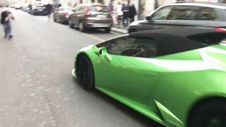 ONLY LAMBORGHINI COMPILATION IN MILAN!