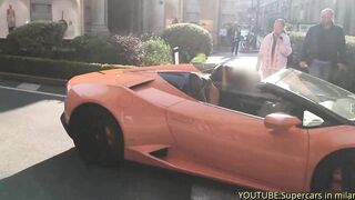 ONLY LAMBORGHINI COMPILATION IN MILAN!