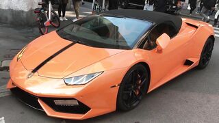 ONLY LAMBORGHINI COMPILATION IN MILAN!